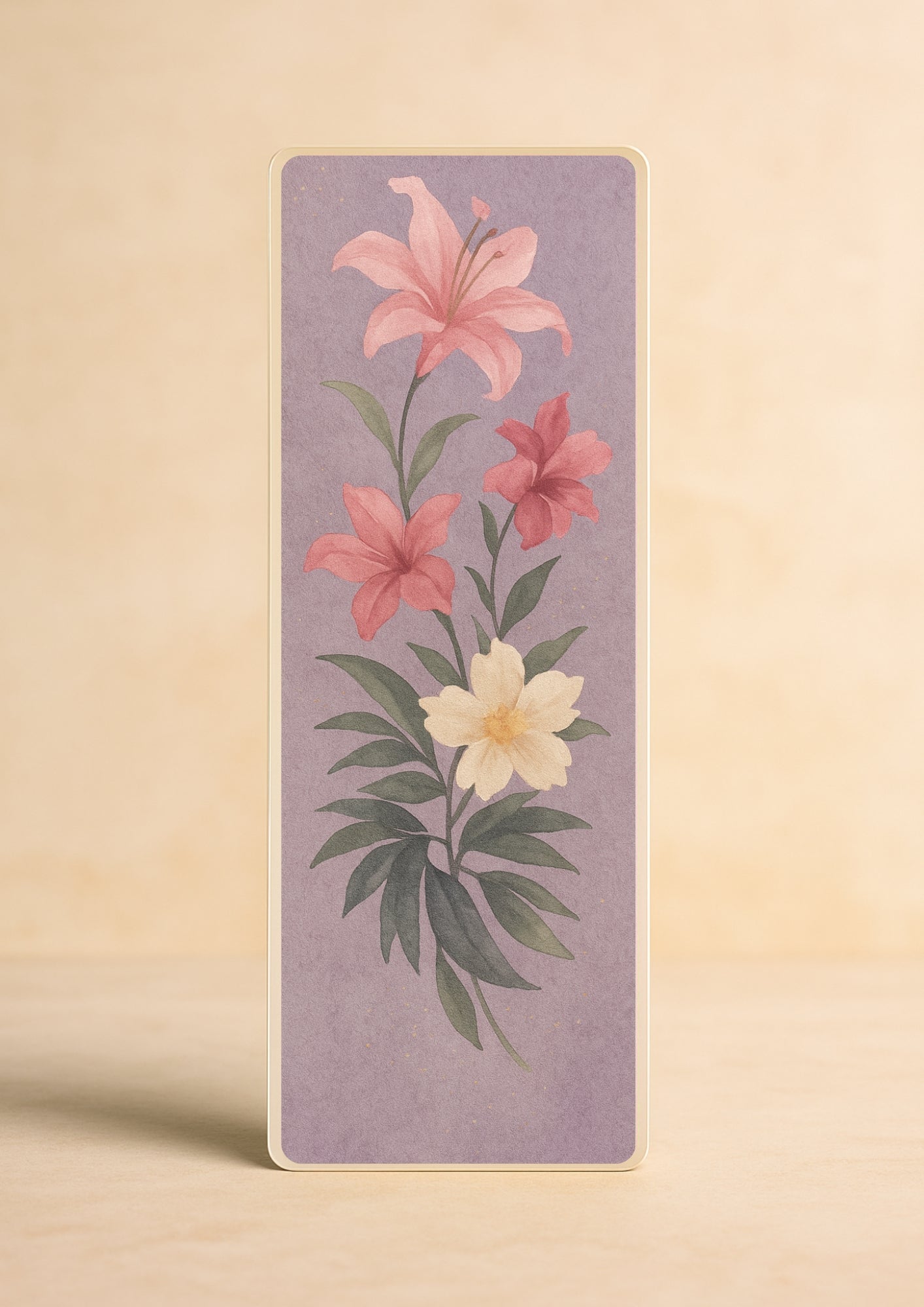 Flower Lesezeichen – „Blossom Realm Violet"