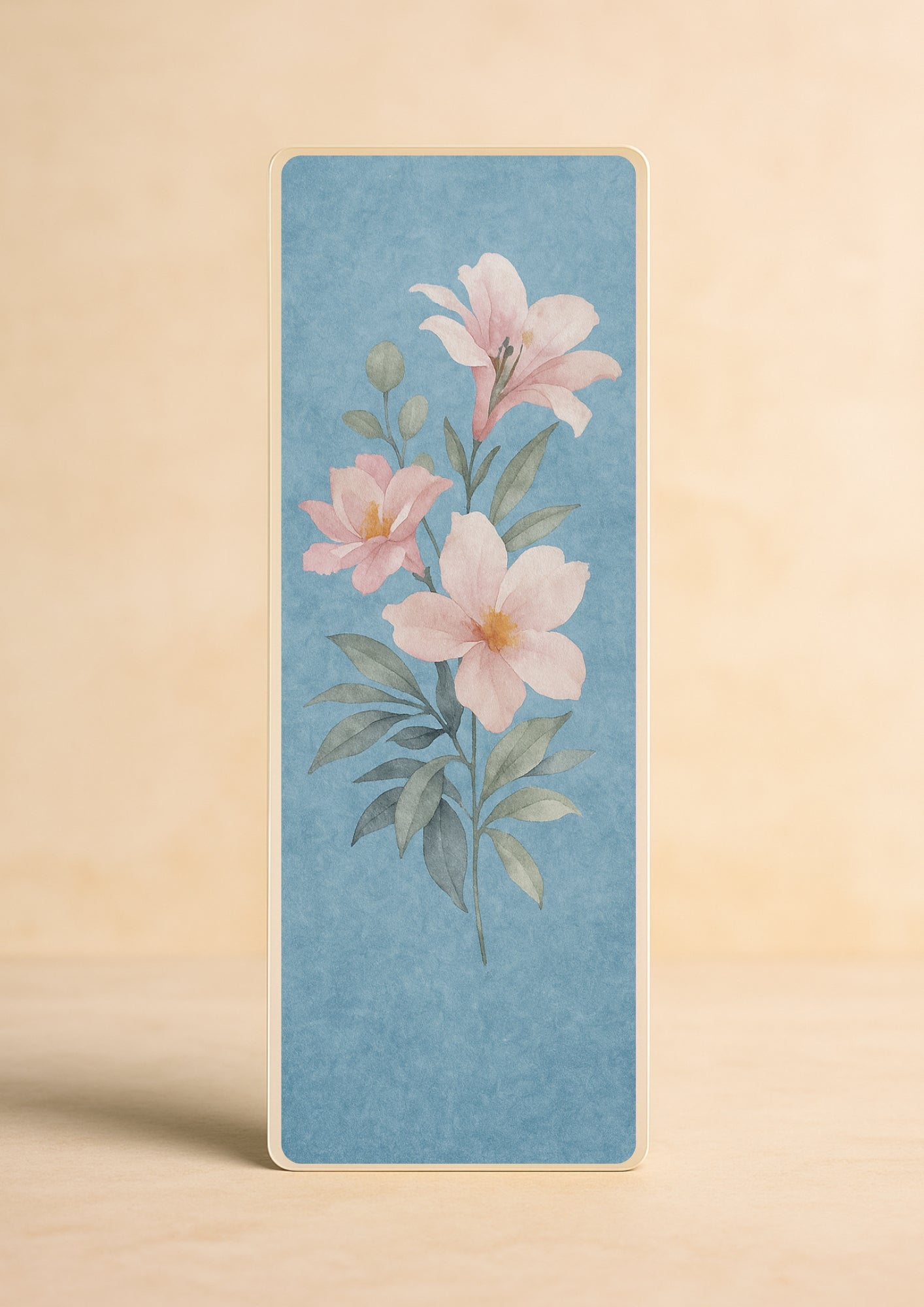 Flower Lesezeichen – „Blossom Charm Blue"