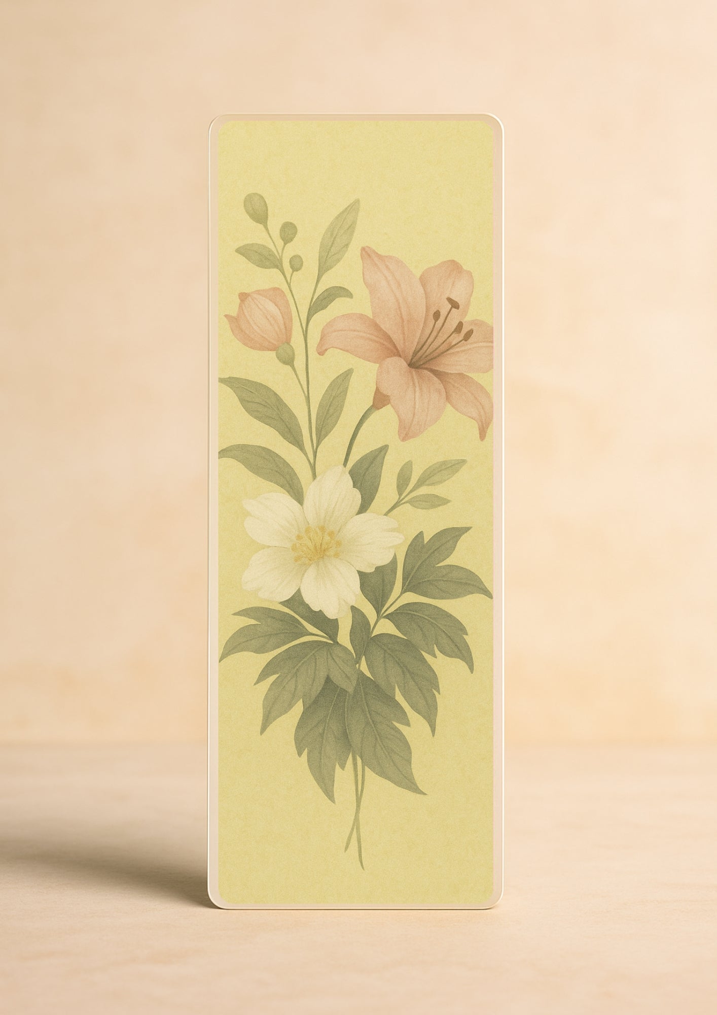 Flower Lesezeichen – „Blossom Glow Yellow"